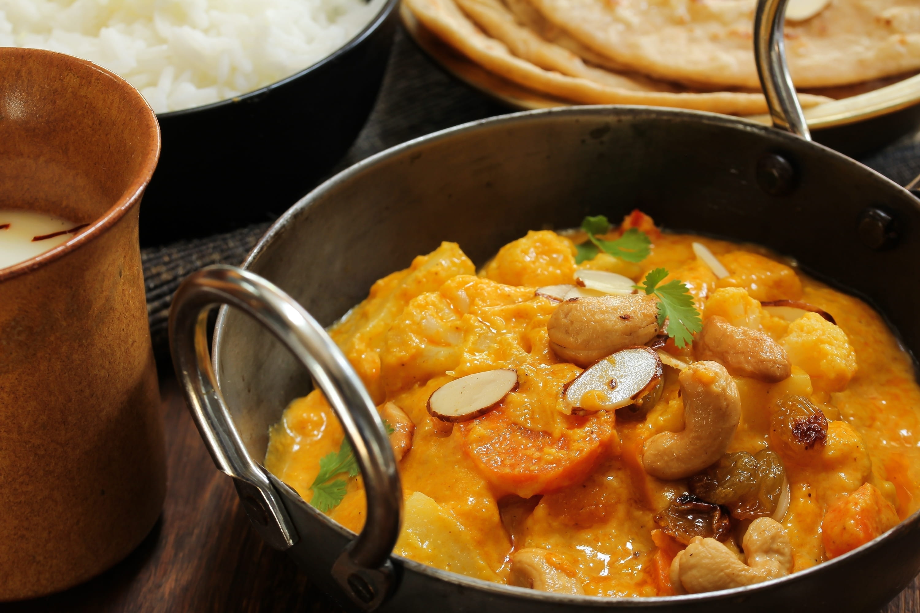 Traditional Indian kitchen scene